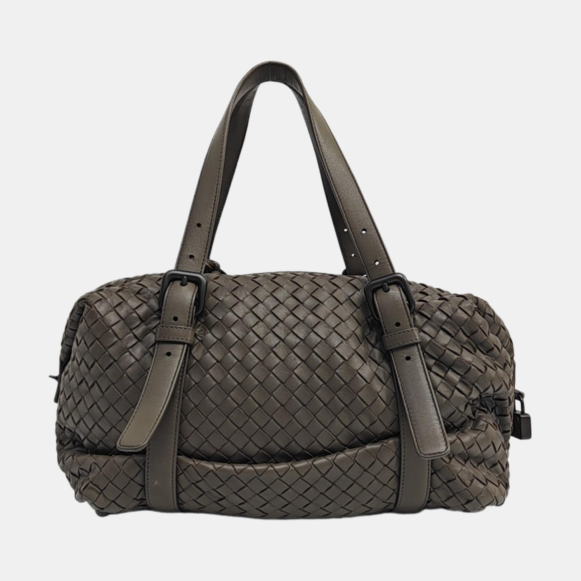 Lambskin Top Handle Bag Green