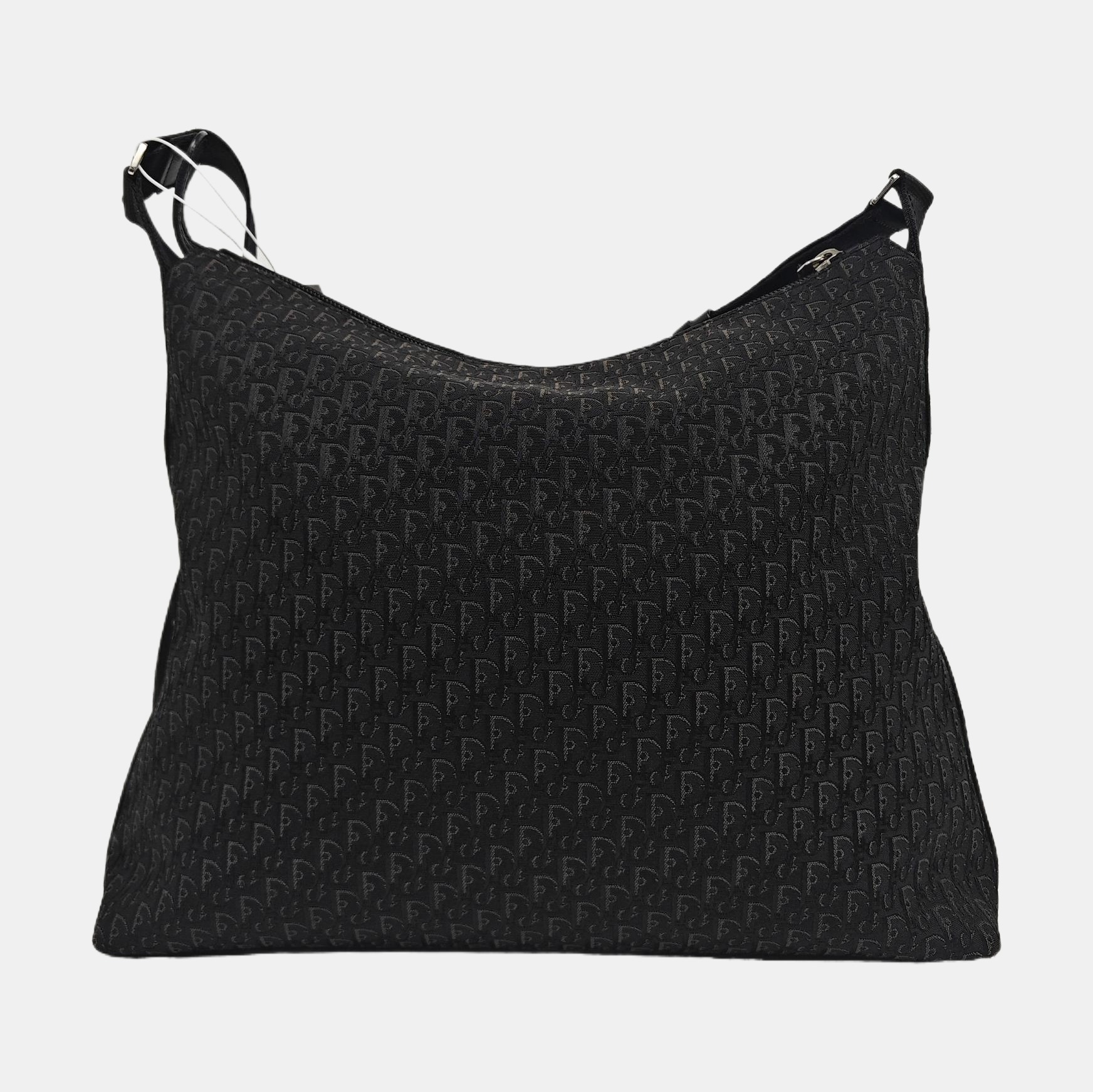 Oblique Canvas Shoulder Bag Black