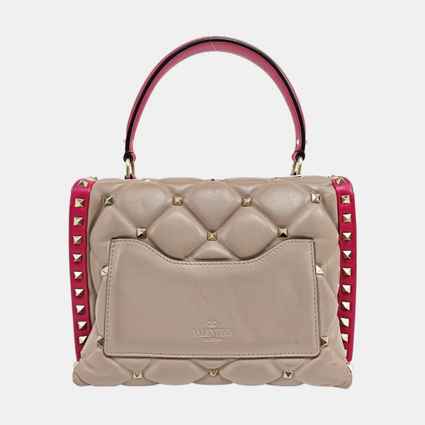 Quilted Calfskin Shoulder Bag Pink