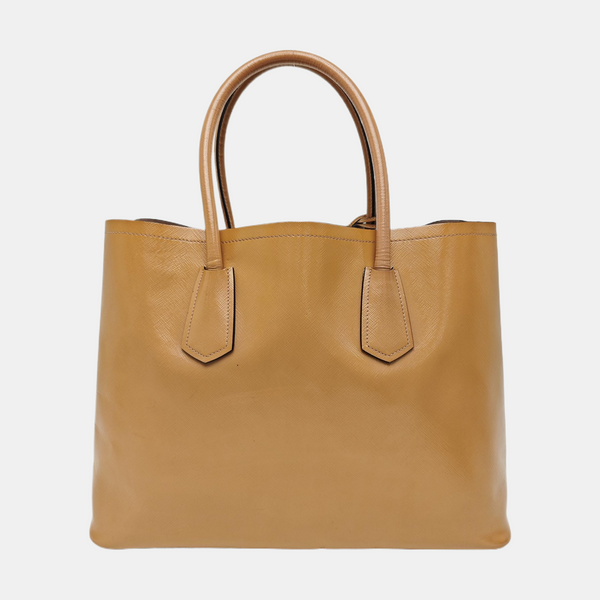 Double Saffiano Calfskin Brown