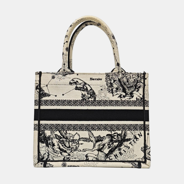 Book Tote Small Canvas White
