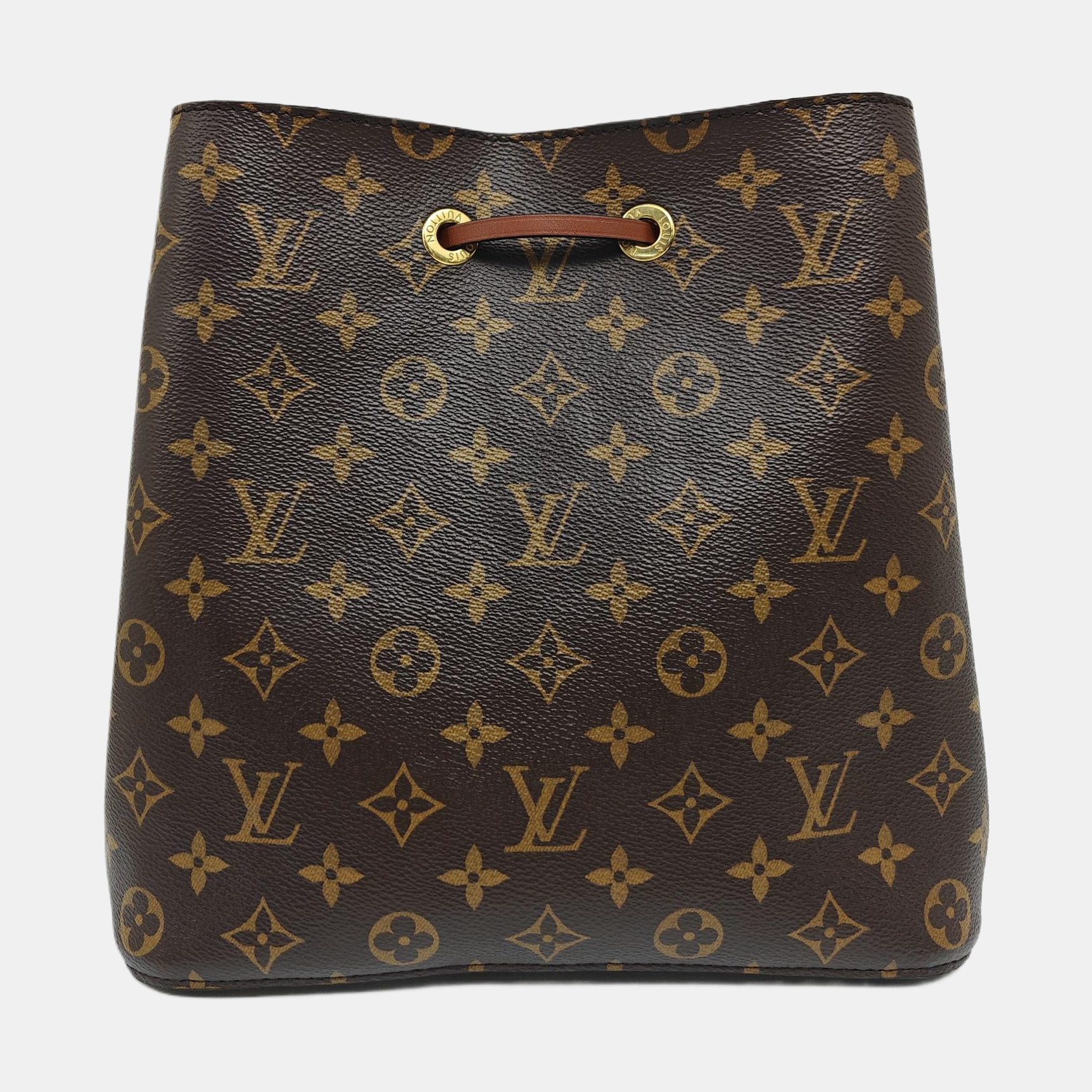 NÉONOÉ MM Monogram Coated Canvas Brown