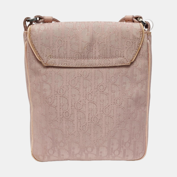 Fabric Crossbody Bag Pink