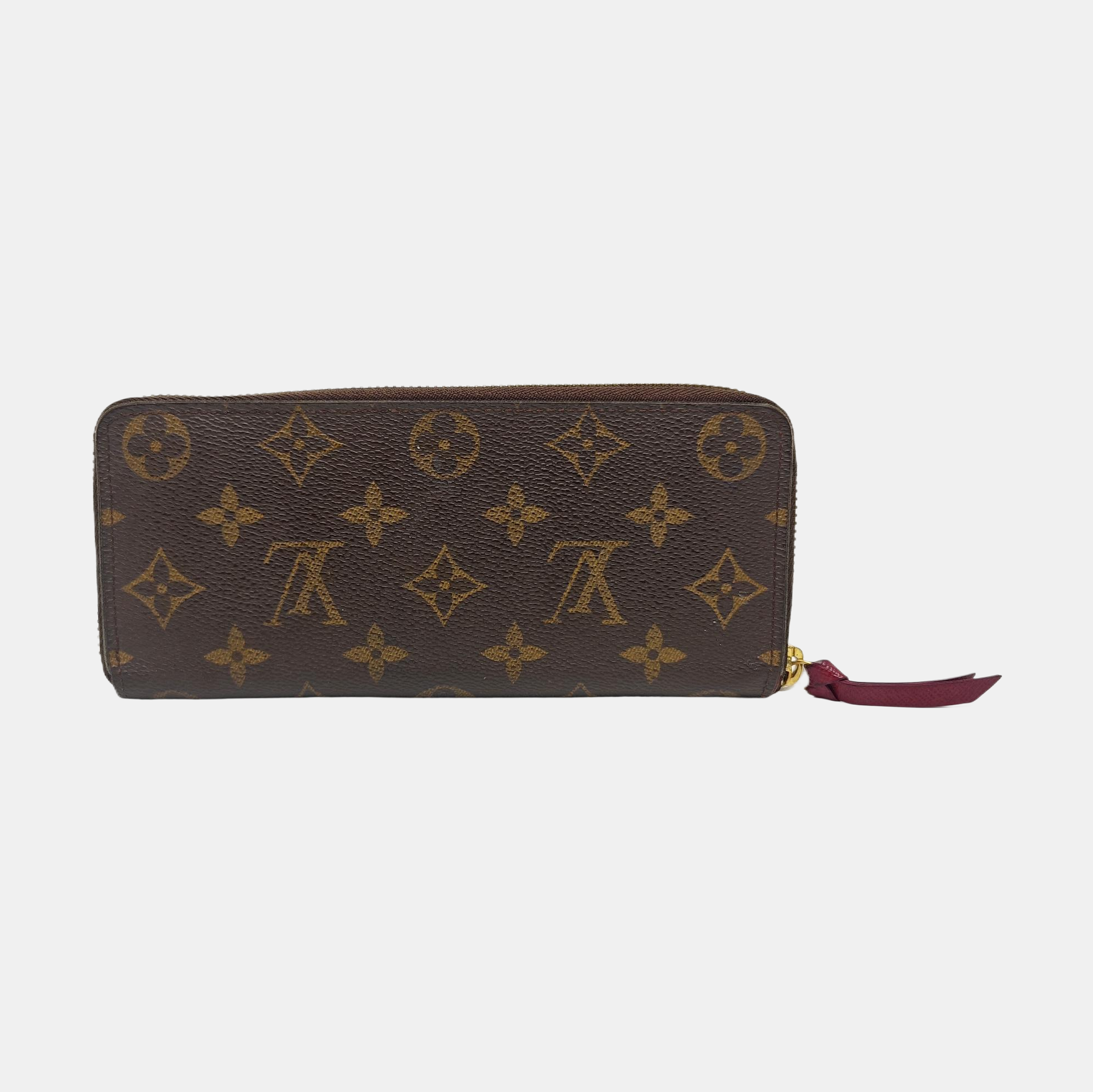 CLÉMENCE Monogram Coated Canvas Brown Wallet