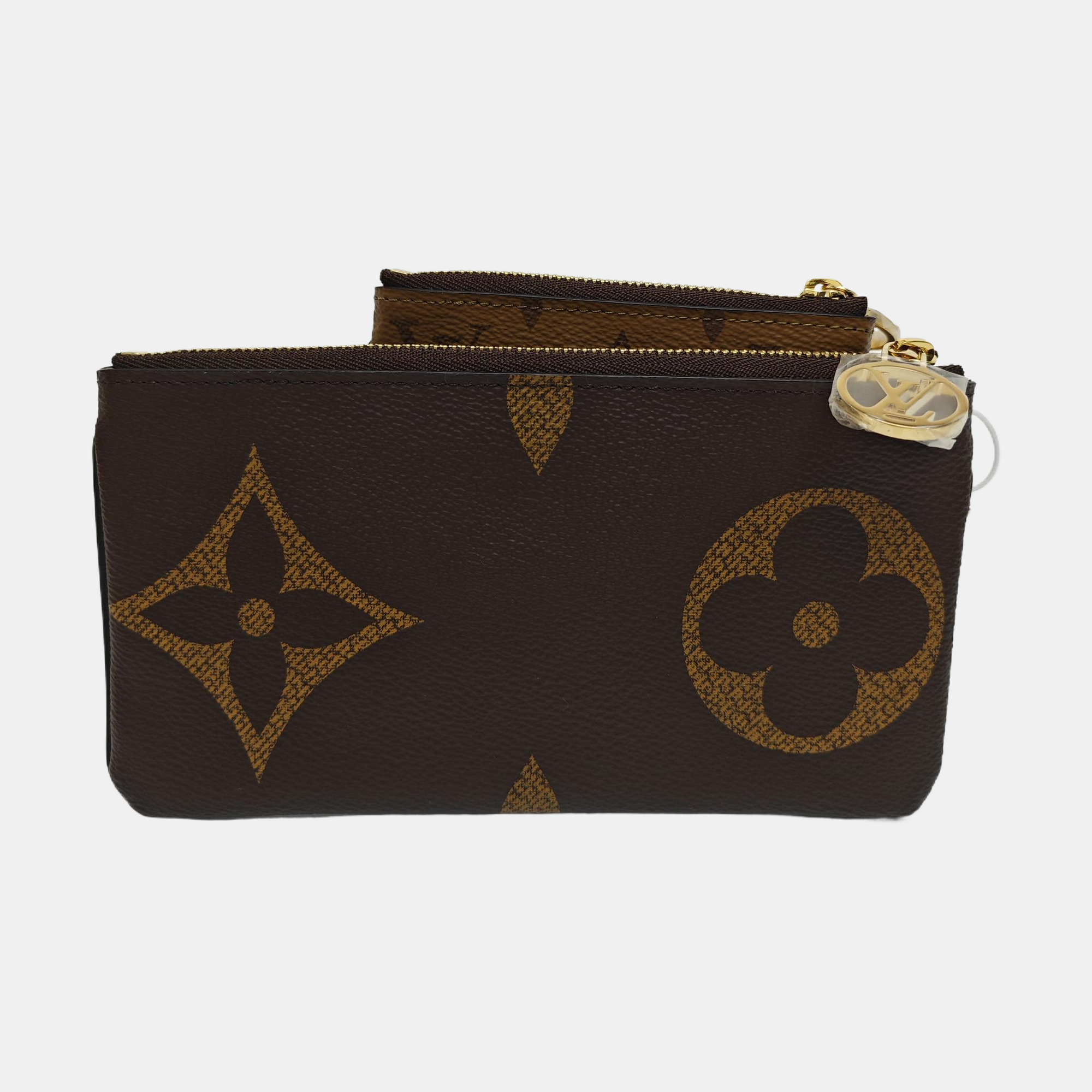 TRIO Monogram Coated Canvas Brown