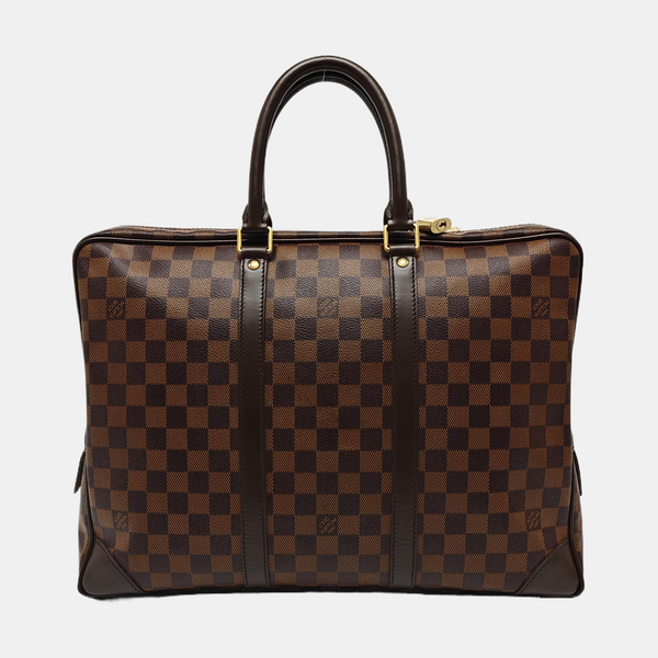 PORTE-DOCUMENTS Damier Ebene Coated Canvas Brown