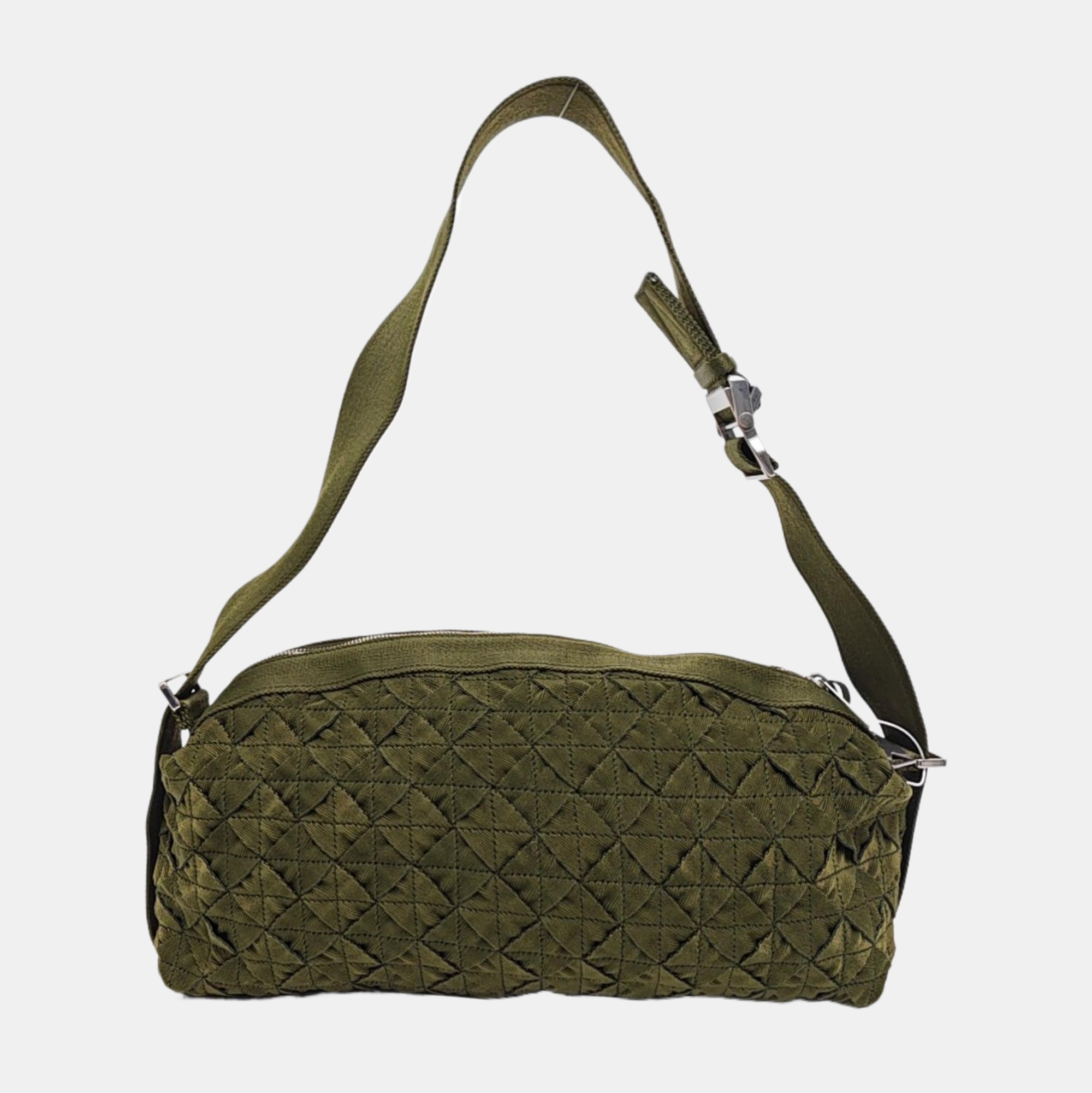 Fabric Shoulder Bag Green