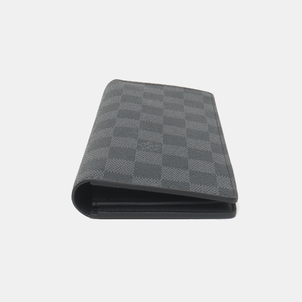 BRAZZA Damier Graphite Coated Canvas Black Wallet