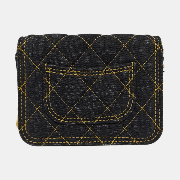 CLASSIC FLAP Quilted Denim Black