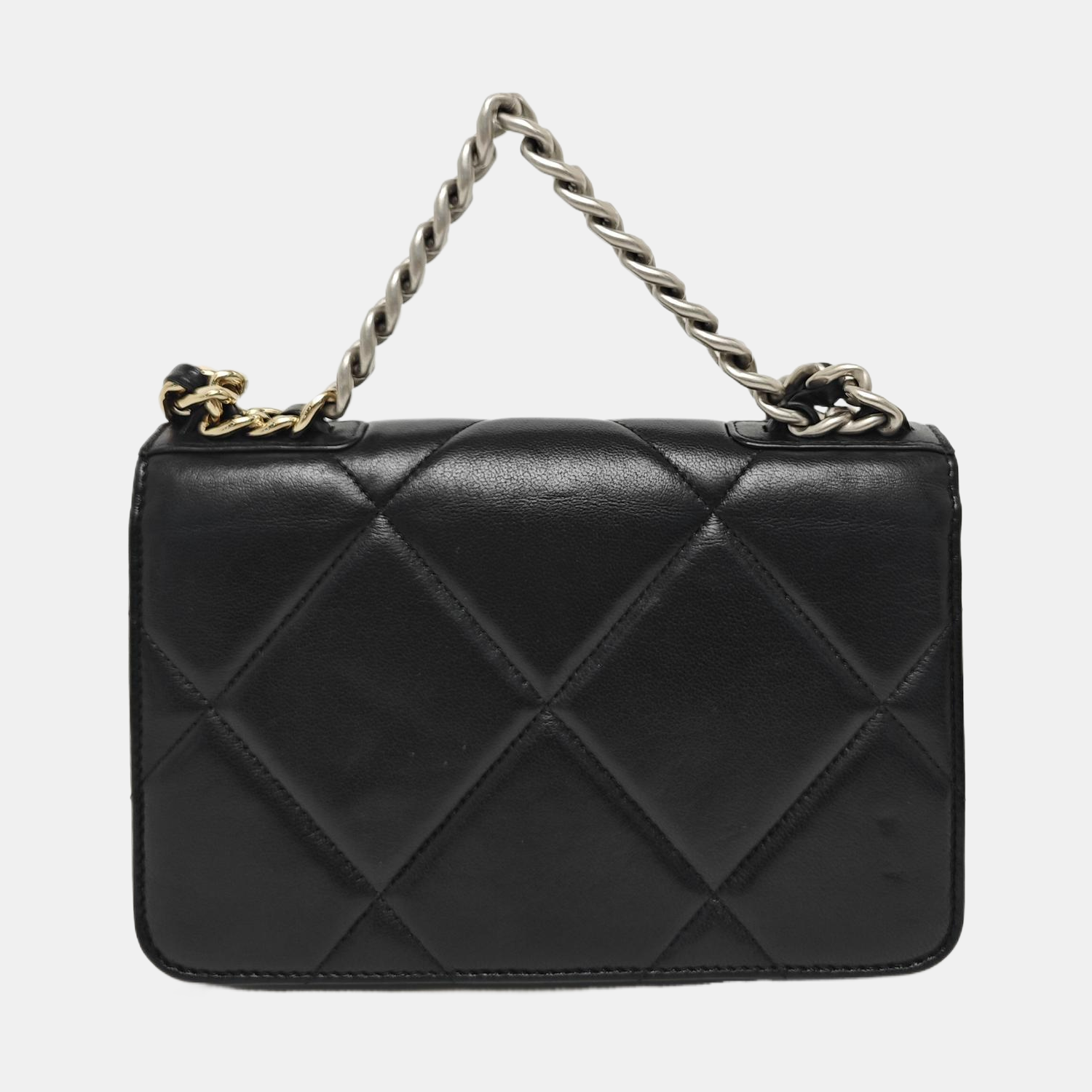 CHANEL 19 Small Quilted Lambskin Black