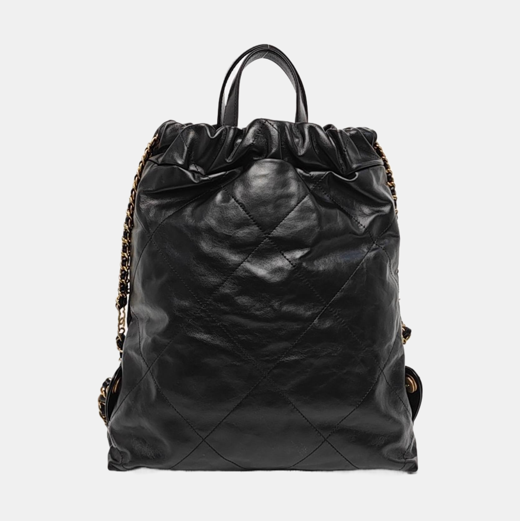 CHANEL 22 Small Quilted Calfskin Black