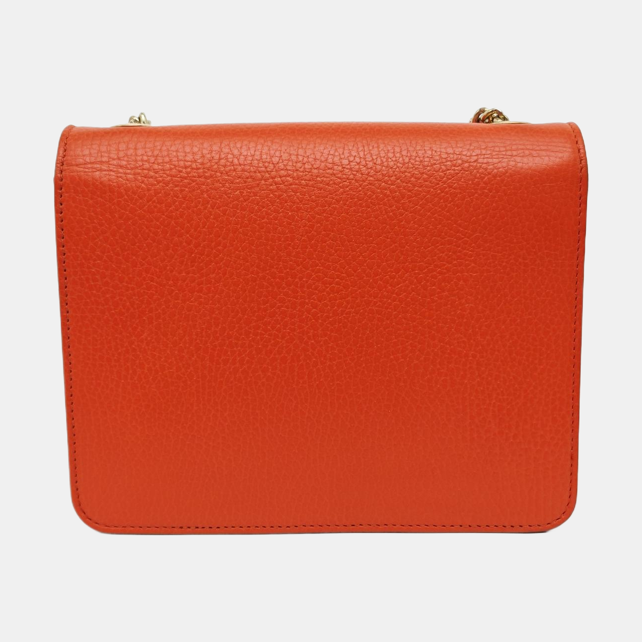 Interlocking G Small Calfskin Orange