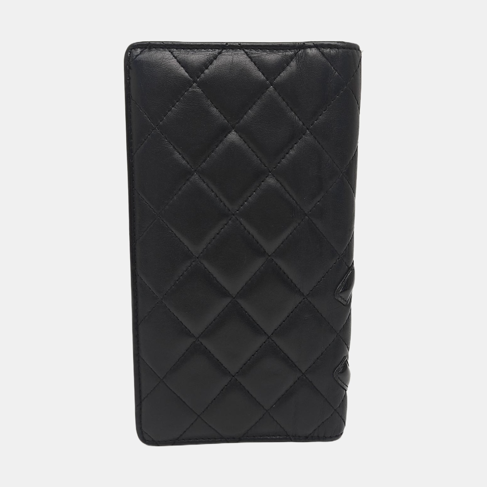 CAMBON Quilted Calfskin Black Wallet