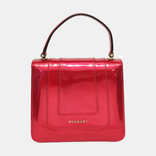 SERPENTI FOREVER Small Patent Leather Red