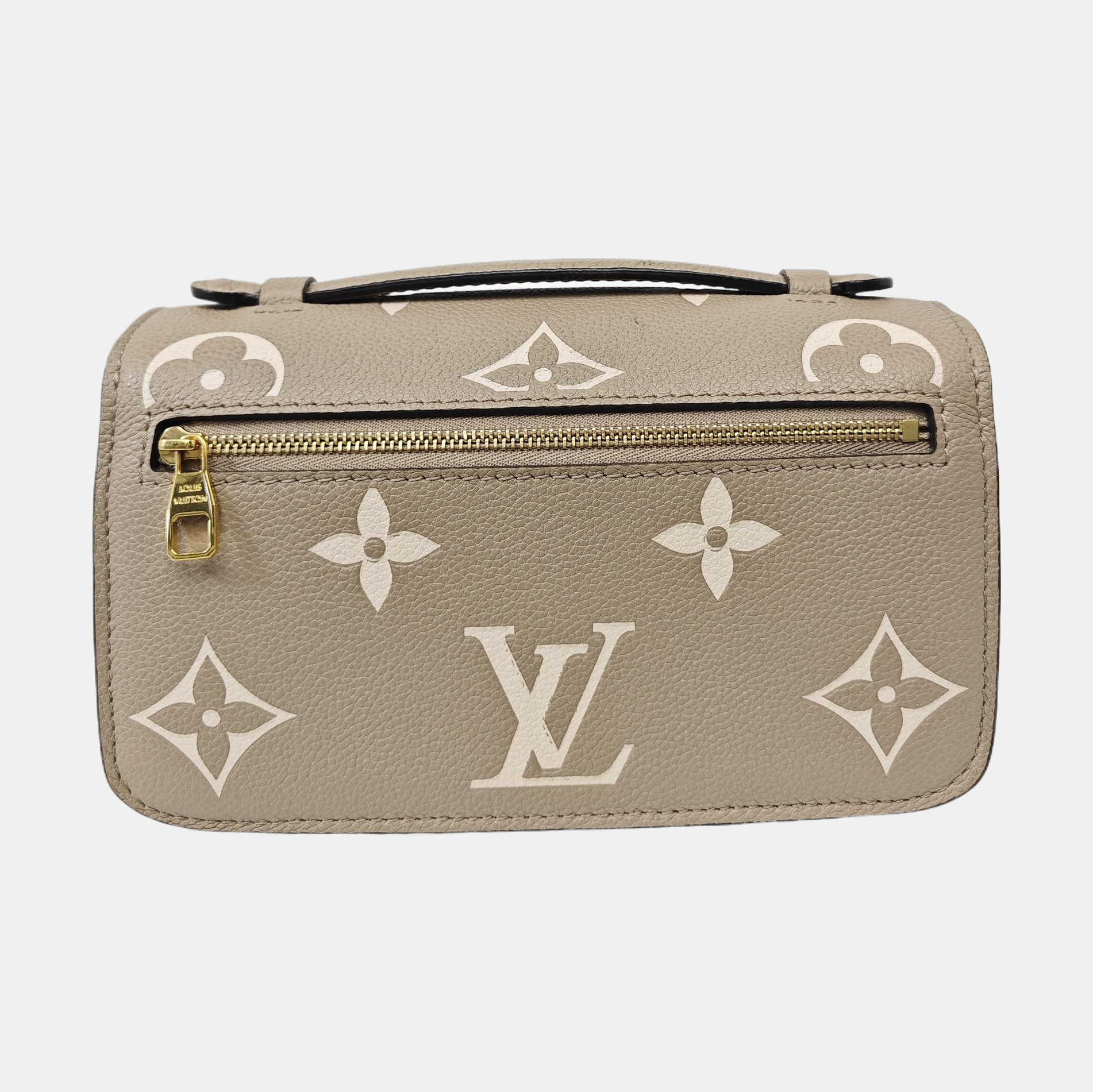 MÉTIS EAST WEST Monogram Calfskin Gray