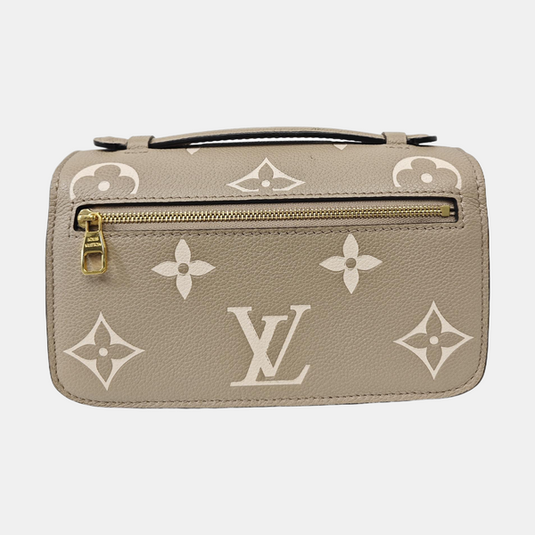 MÉTIS EAST WEST Monogram Calfskin Gray