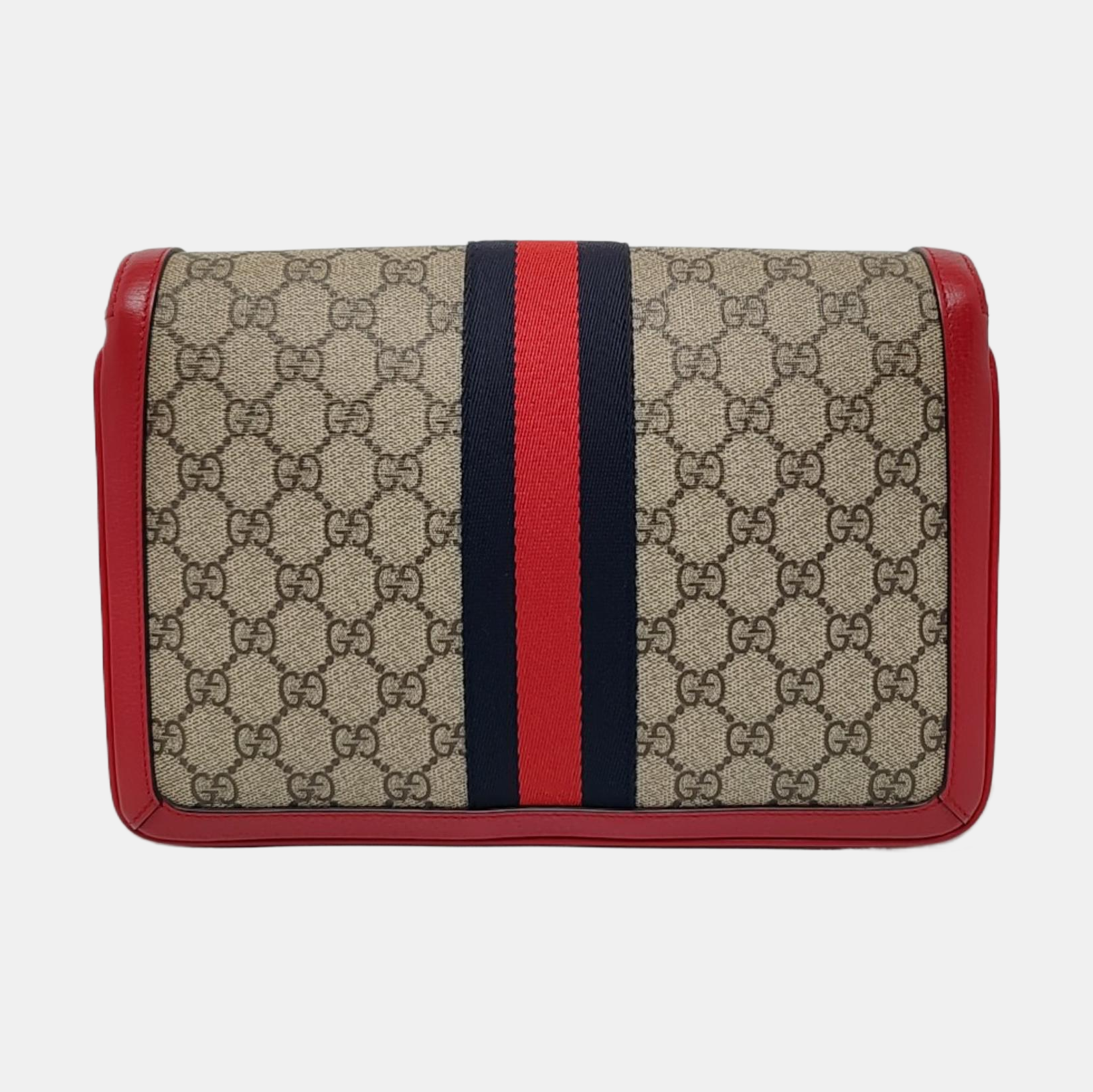 Queen Margaret Medium Monogram Coated Canvas Beige