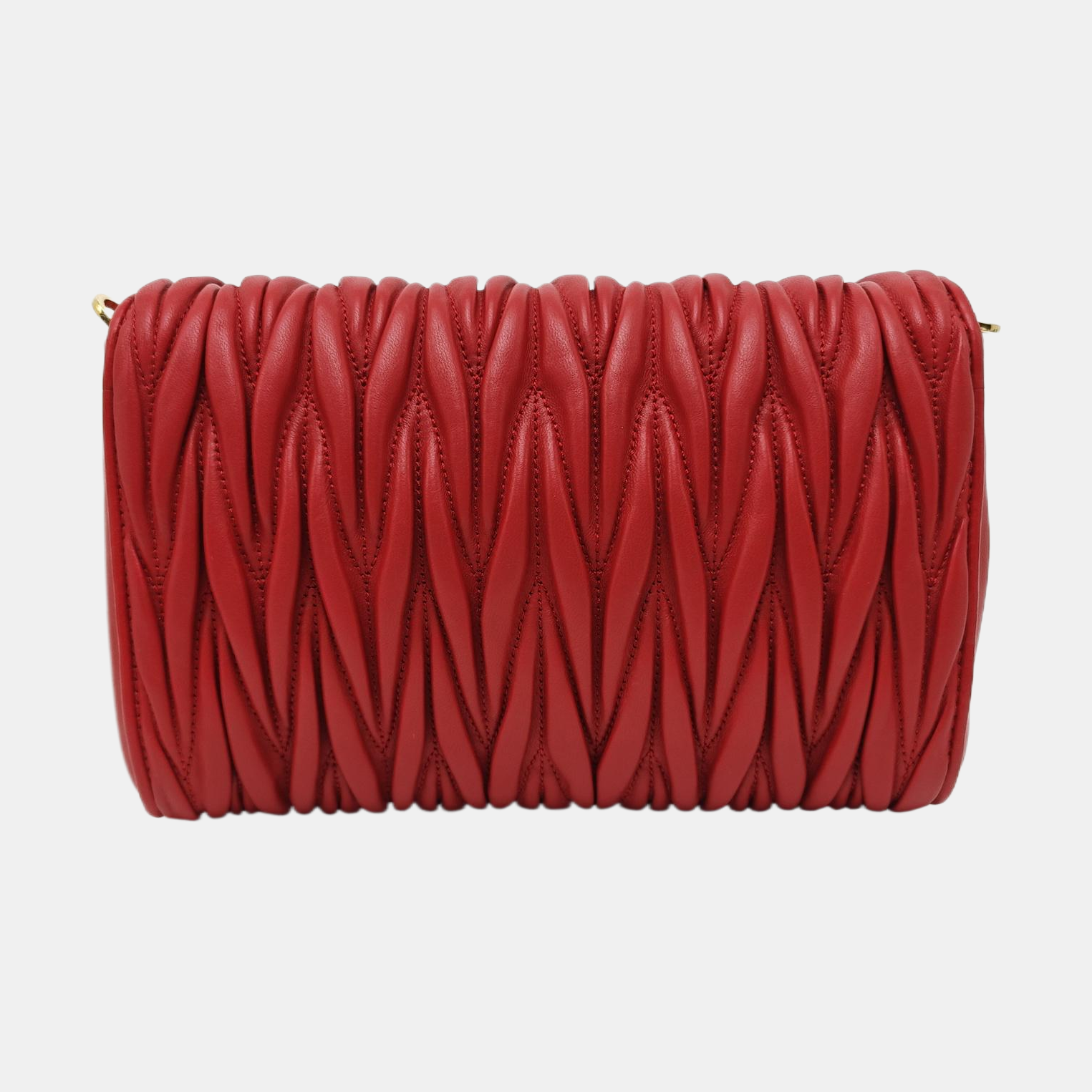 Quilted Lambskin Shoulder Bag Red