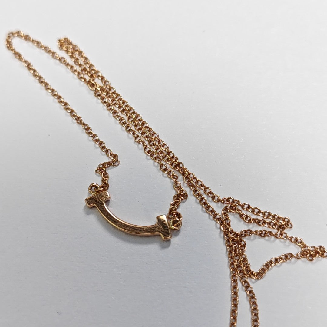 Tiffany T 18k Rose Gold Necklace