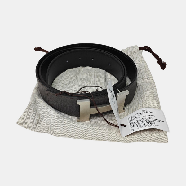 Leather Belt Gray