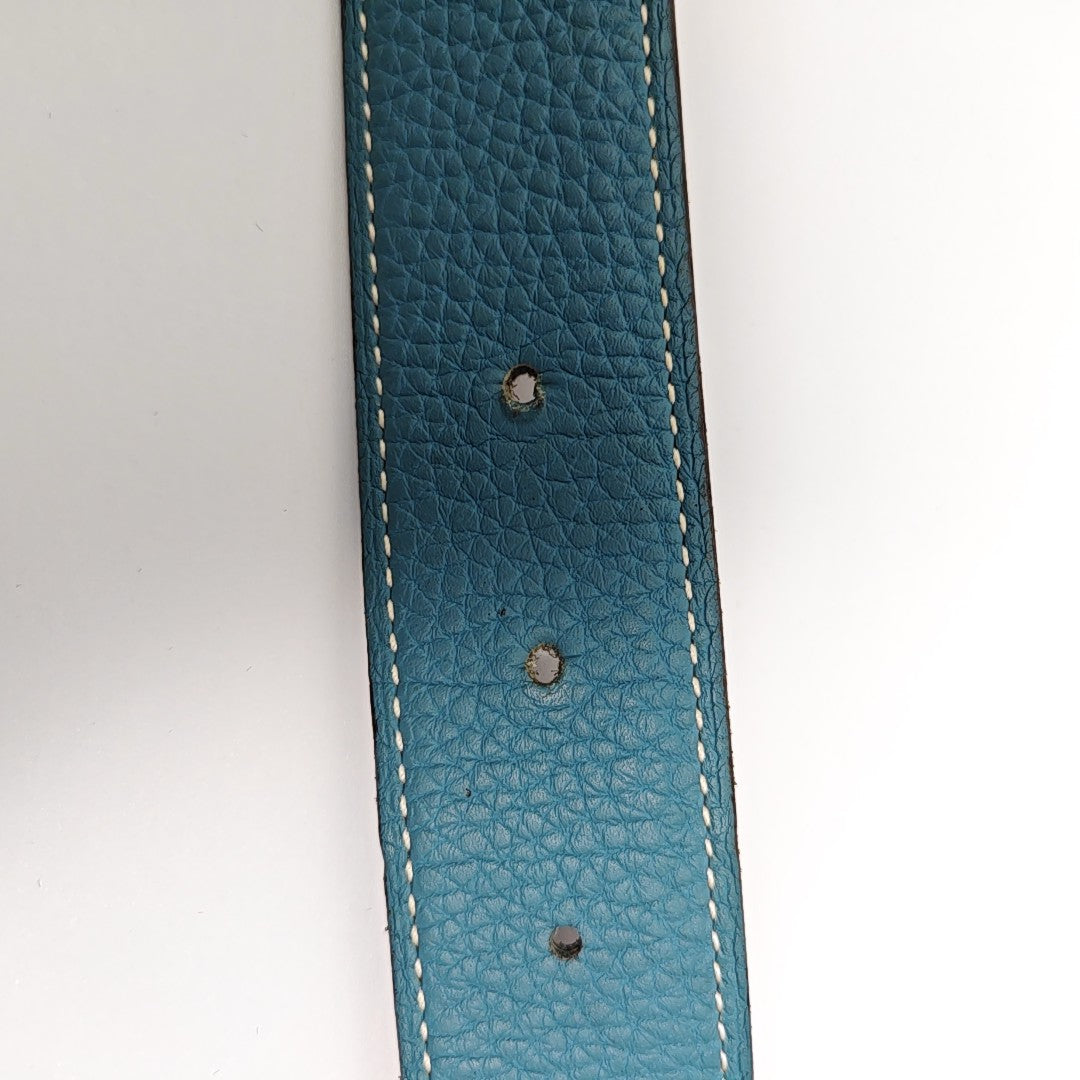 Leather Belt Blue
