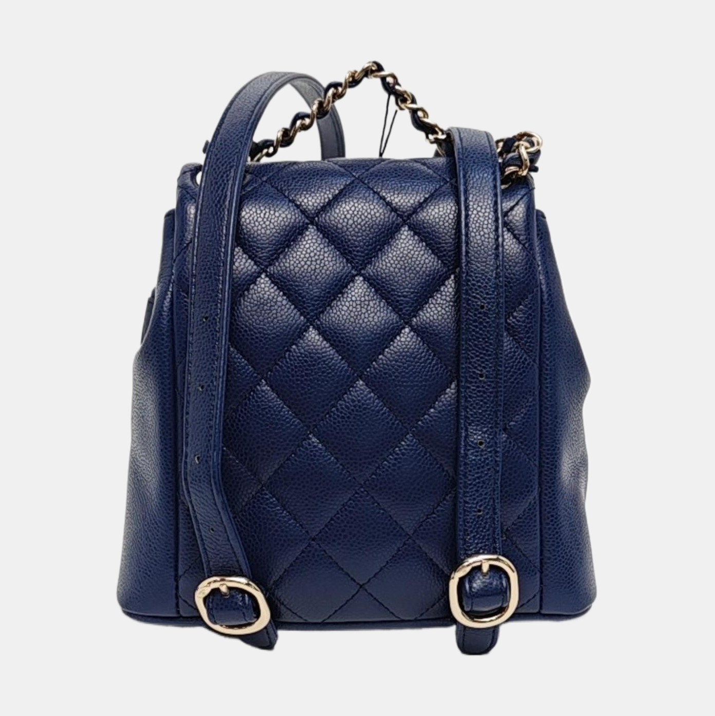 DUMA Quilted Grained Calfskin Blue