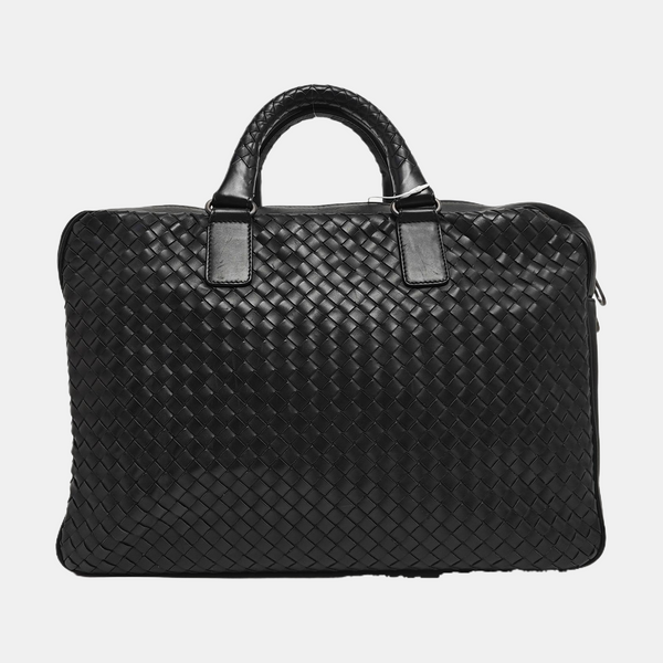 Calfskin Top Handle Bag Black