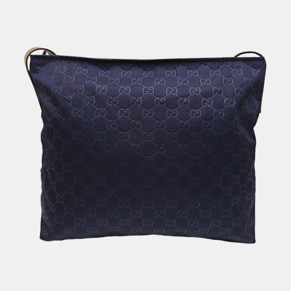 Monogram Nylon Shoulder Bag Blue