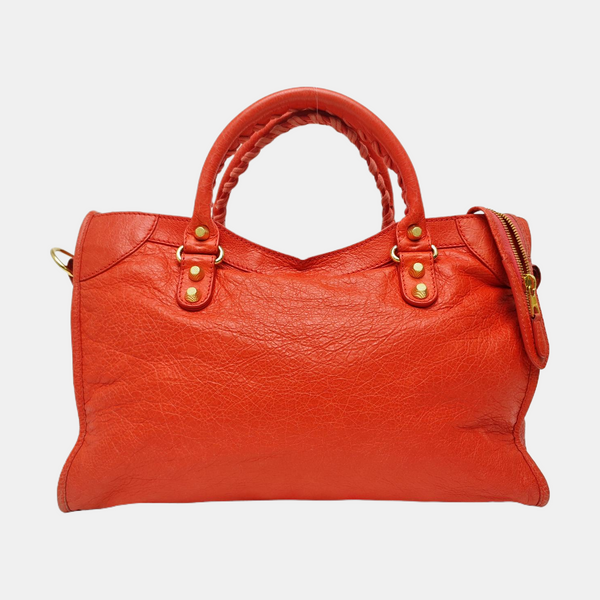 Classic City Medium Lambskin Orange