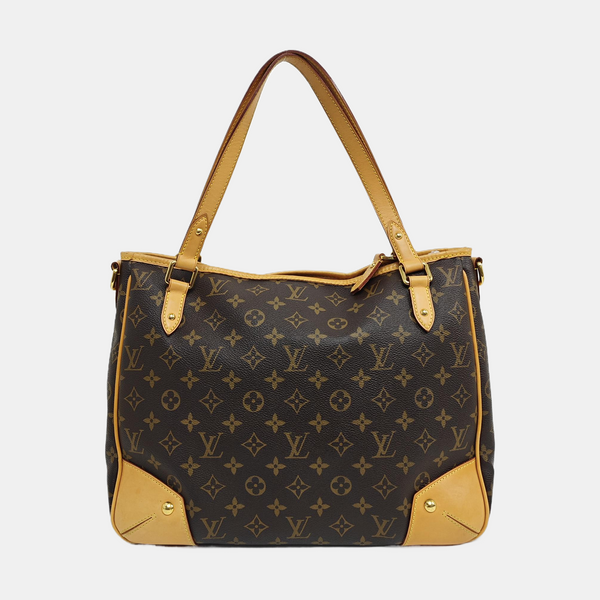 ESTRELA MM Monogram Coated Canvas Brown