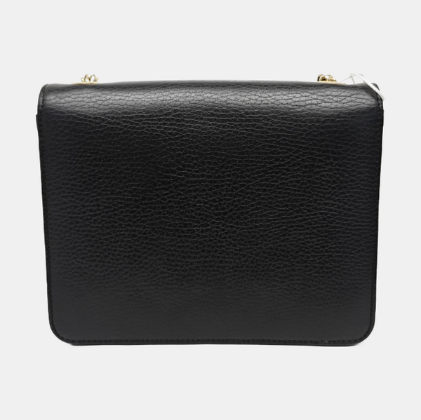 Interlocking G Small Calfskin Black