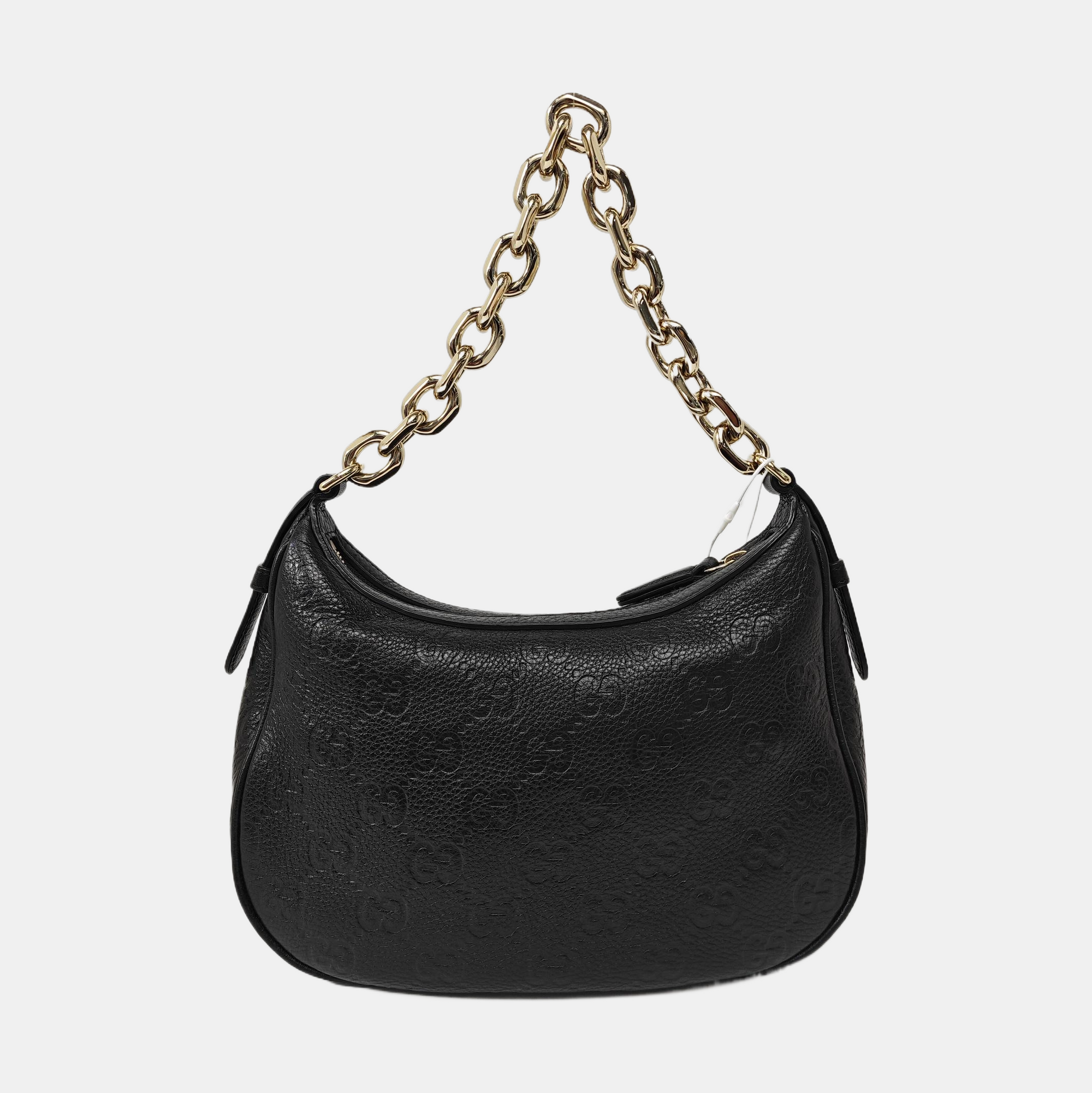 GG Emblem Monogram Calfskin Black