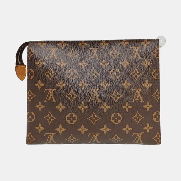 TOILET POCKET 26 Monogram Coated Canvas Brown
