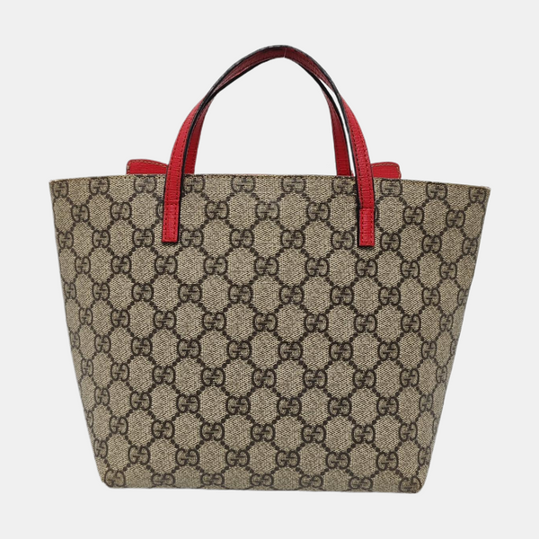Children’s GG Bucket Monogram Coated Canvas Beige