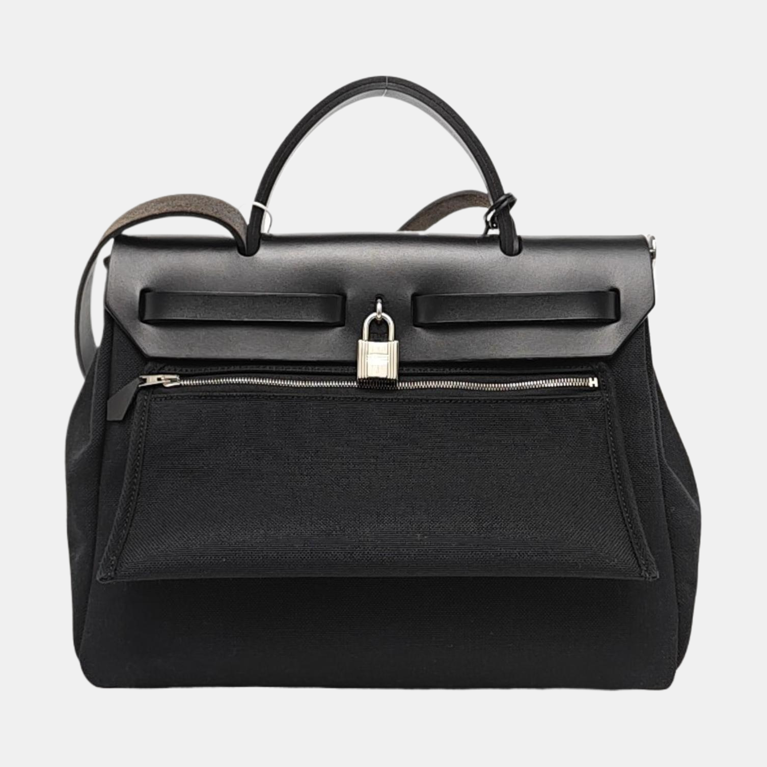 Authenticated pre-owned  Herbag 31 Canvas Black - Shoulder Bag at Looply