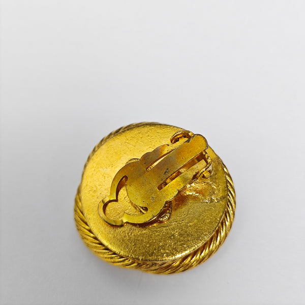 Metal Gold Clip On Earrings