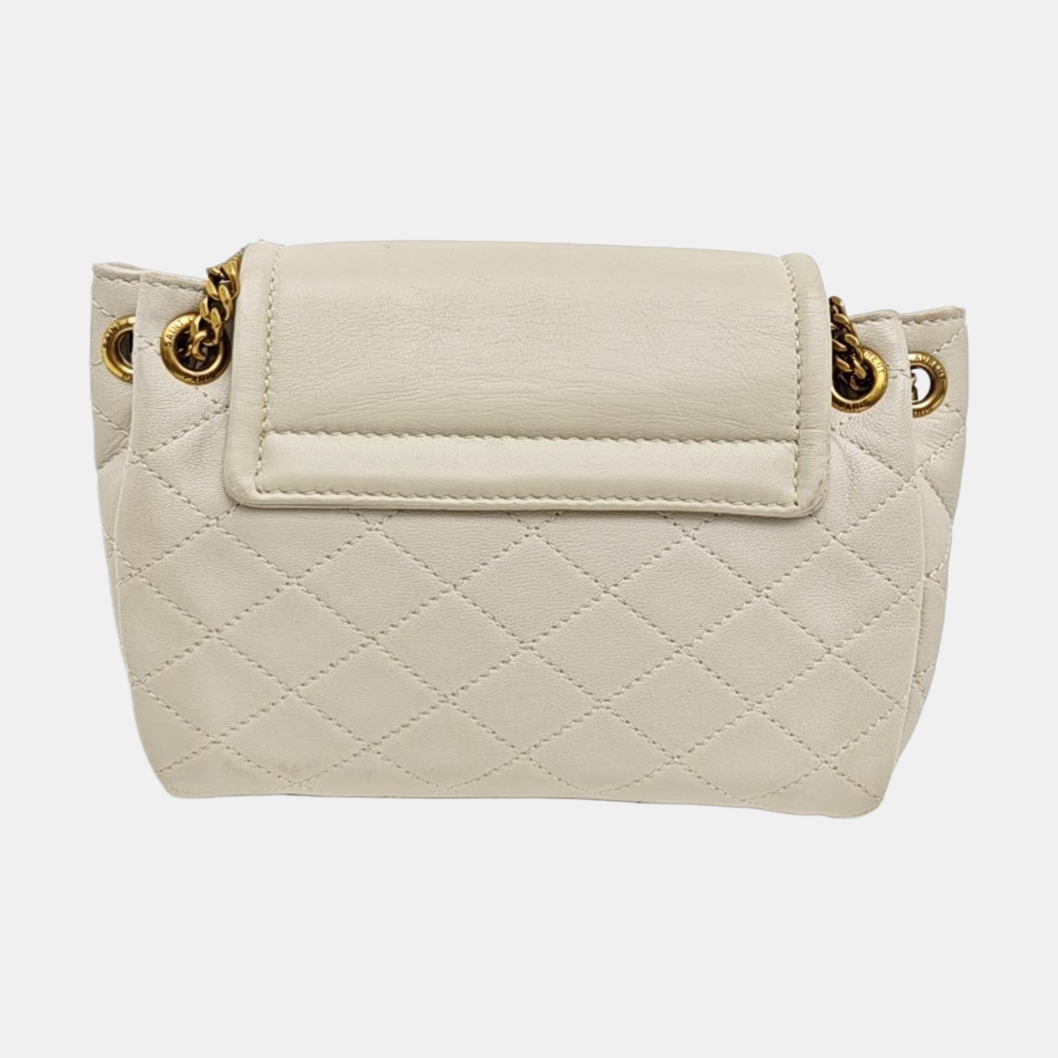 NOLITA Mini Quilted Lambskin White