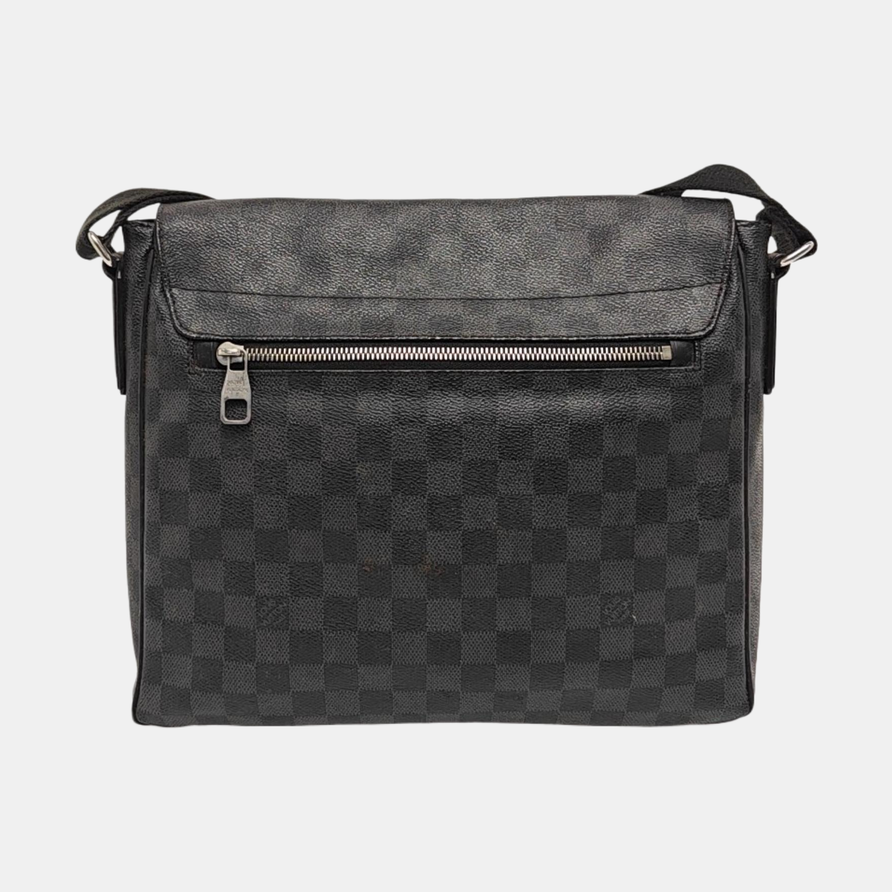 DISTRICT MM Damier Graphite Coated Canvas Gray