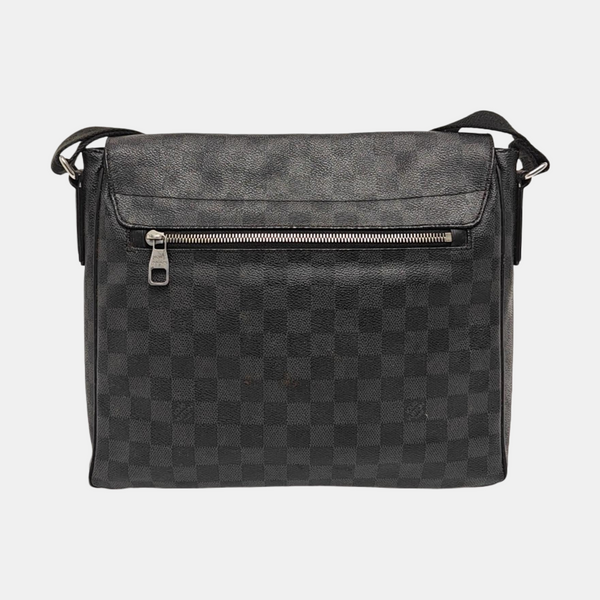 DISTRICT MM Damier Graphite Coated Canvas Gray