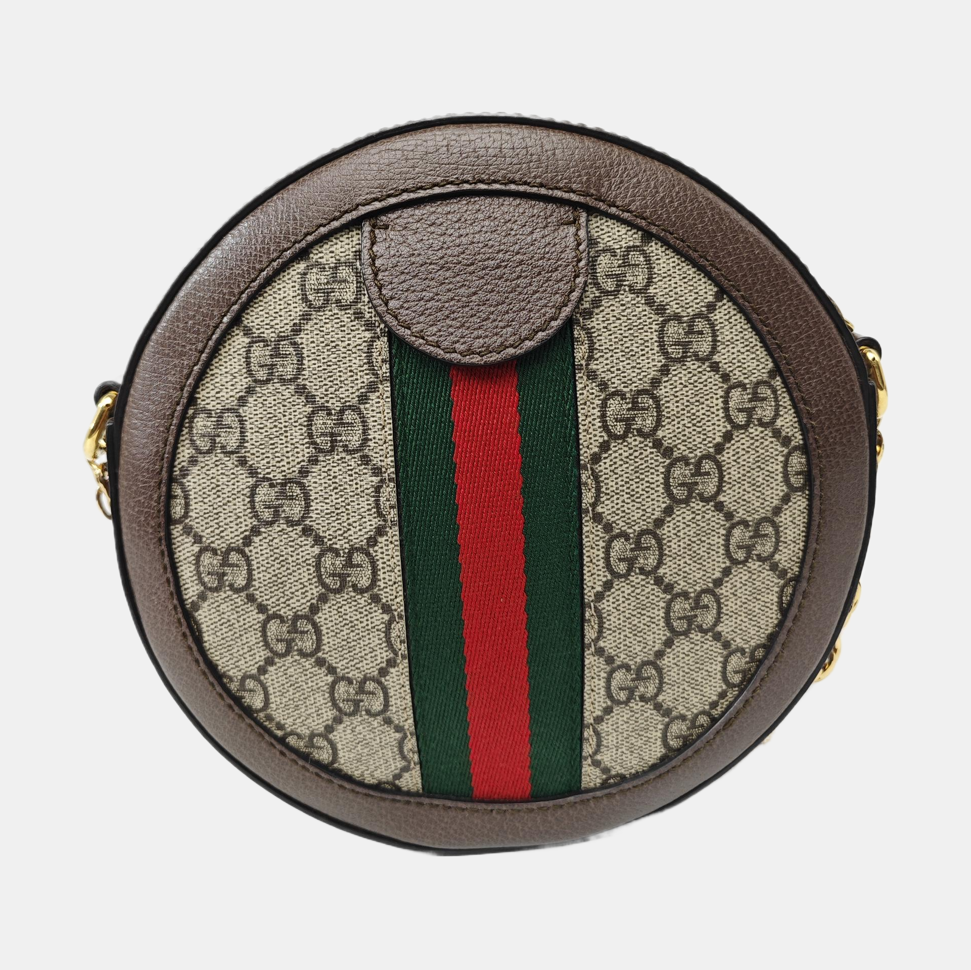 Ophidia Mini Monogram Coated Canvas Beige