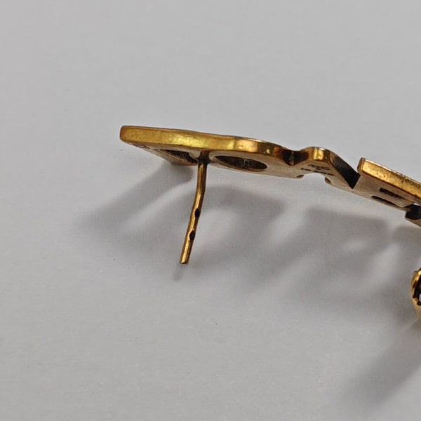 Metal Gold Stud Earrings