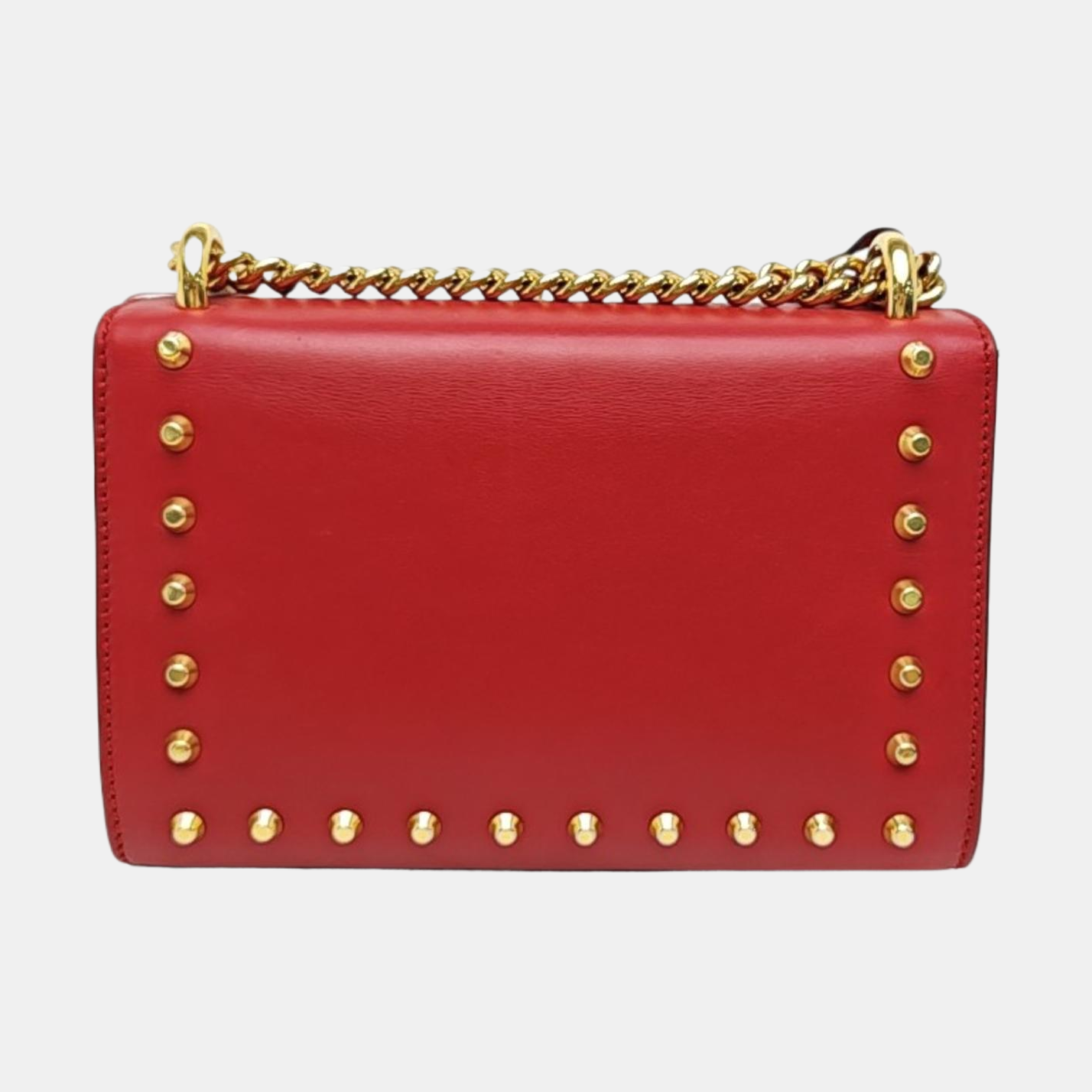 Padlock Small Calfskin Red
