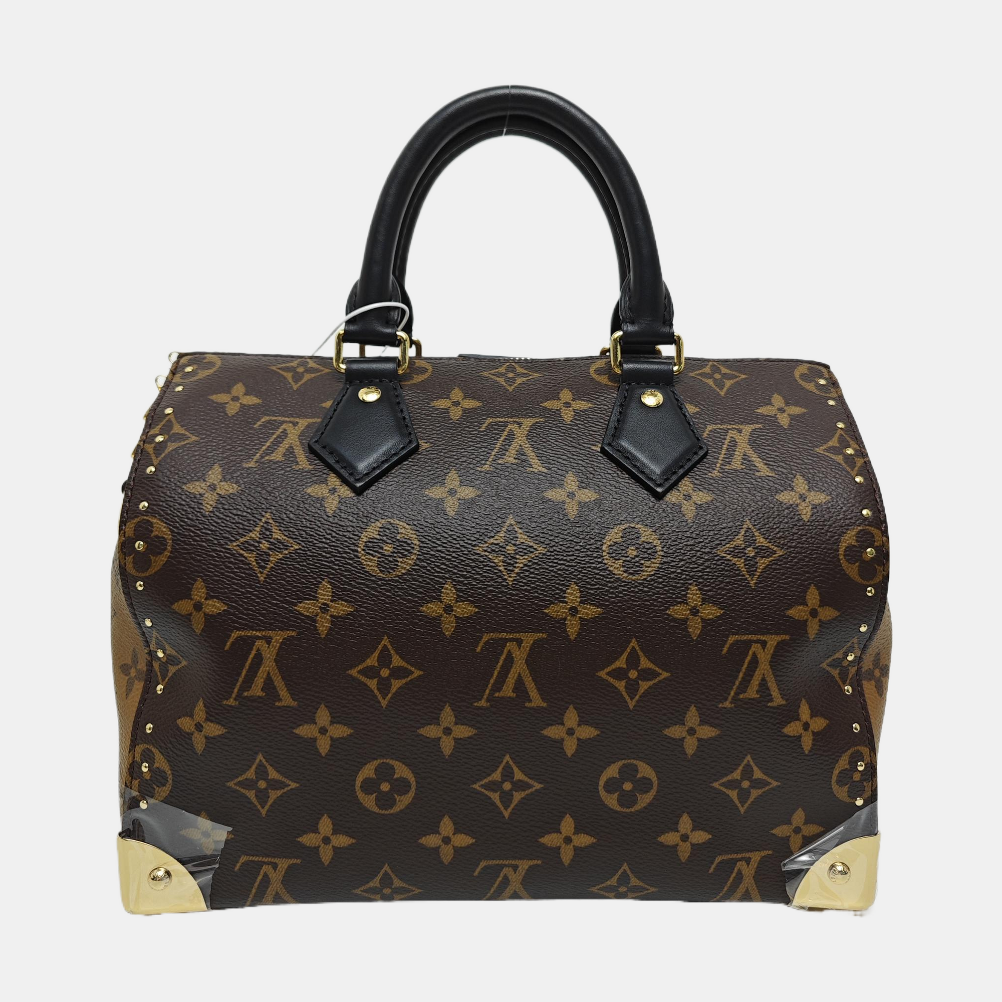 SPEEDY 25 Monogram Coated Canvas Brown