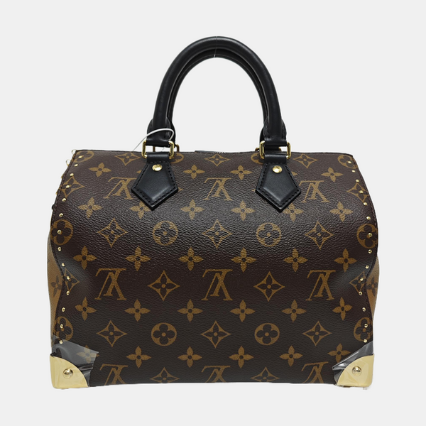 SPEEDY 25 Monogram Coated Canvas Brown