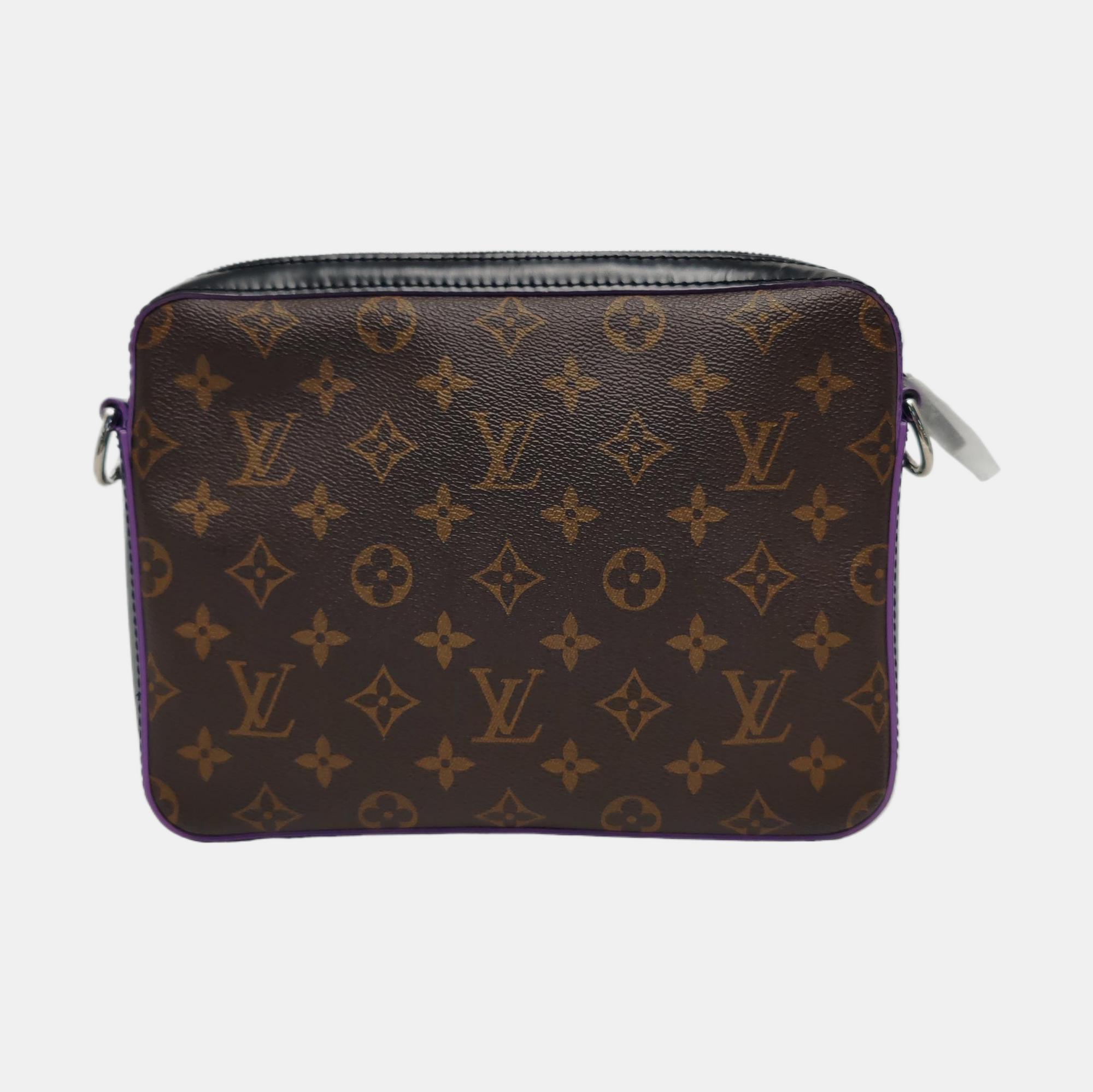 TRIO Monogram Calfskin Brown