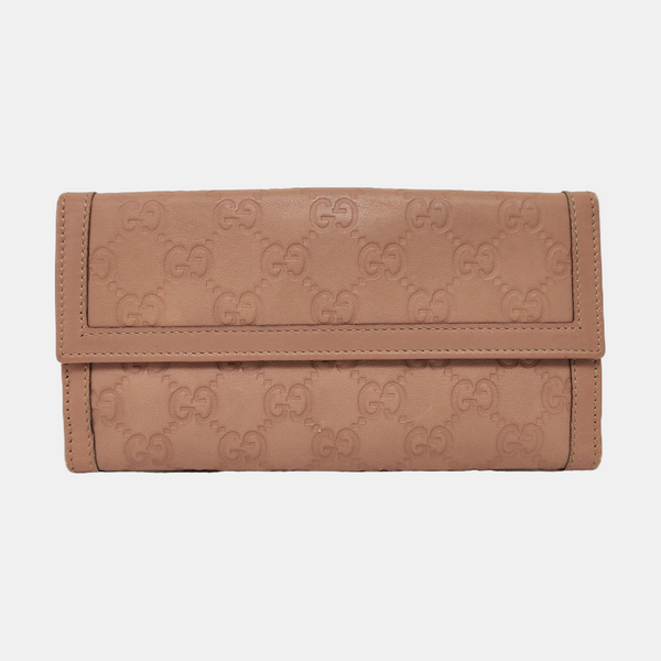 Monogram Calfskin Wallet Pink
