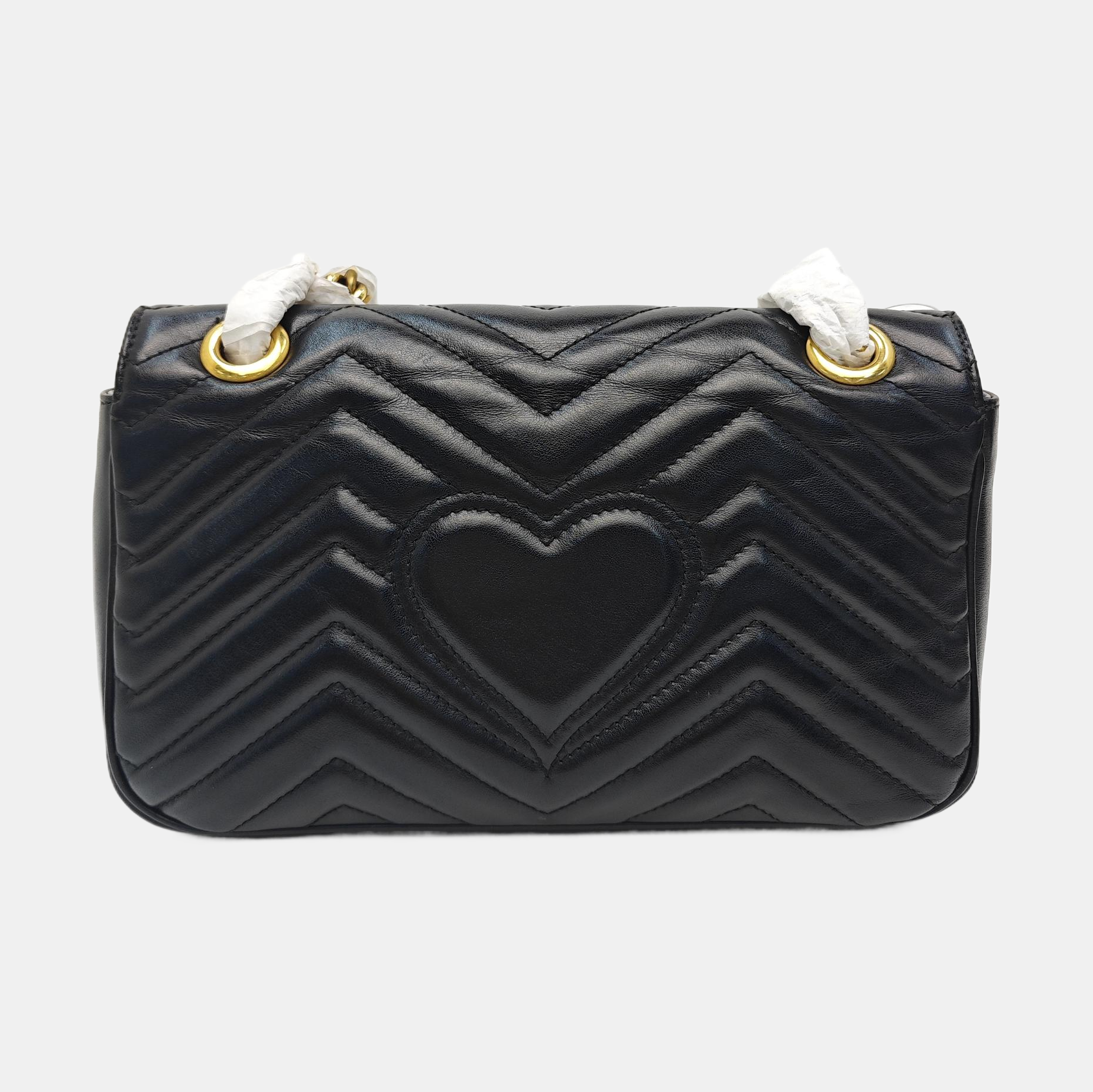 GG Marmont Medium Quilted Calfskin Black