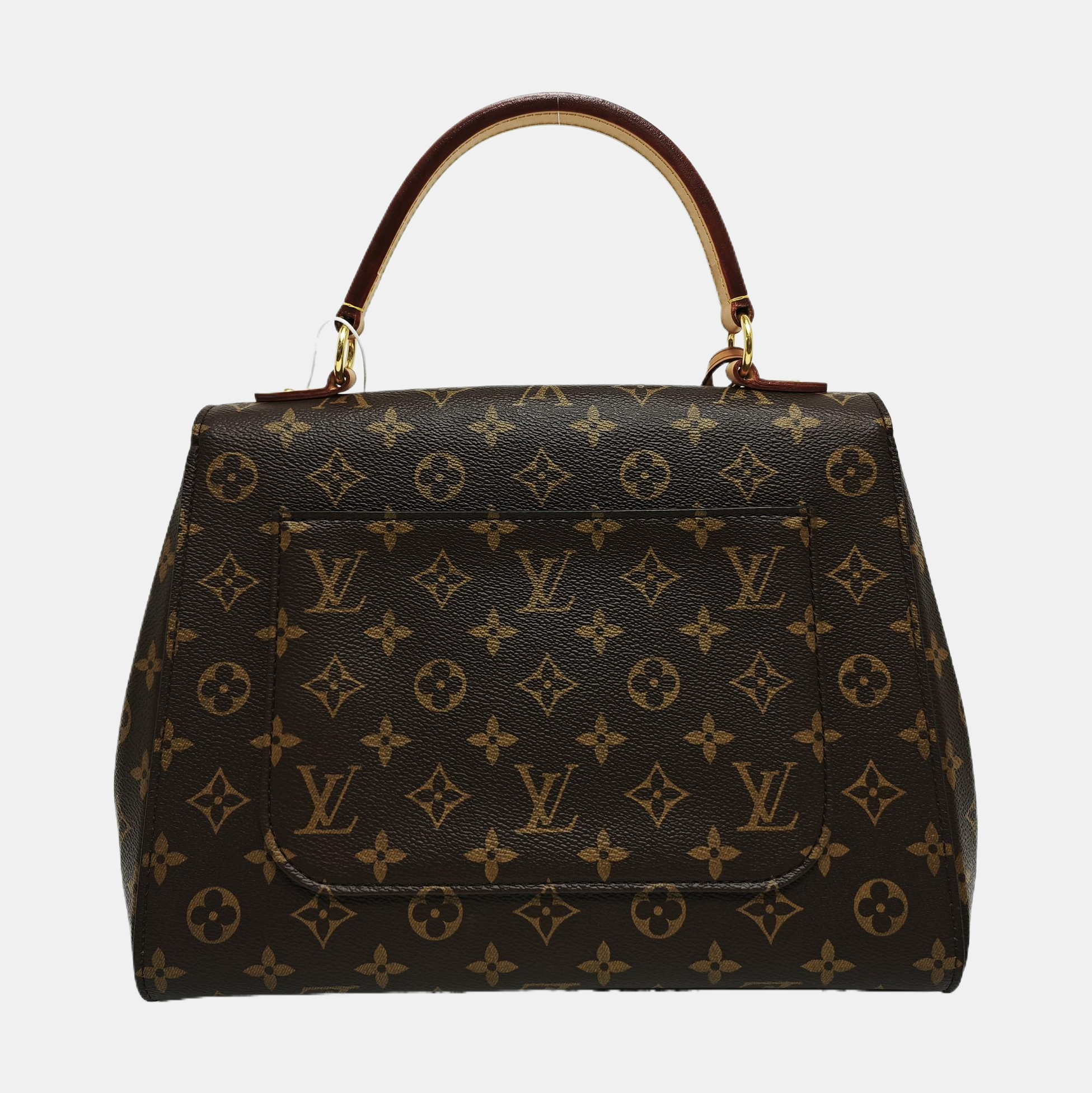 CLUNY MM Monogram Coated Canvas Brown