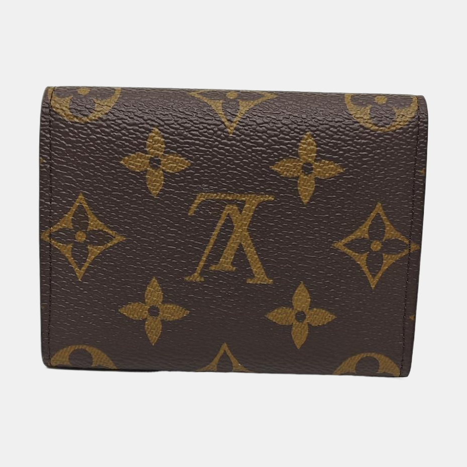 ENVELOPPE Monogram Coated Canvas Brown Card Holder