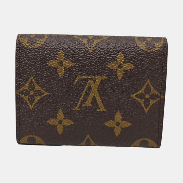 ENVELOPPE Monogram Coated Canvas Brown Card Holder